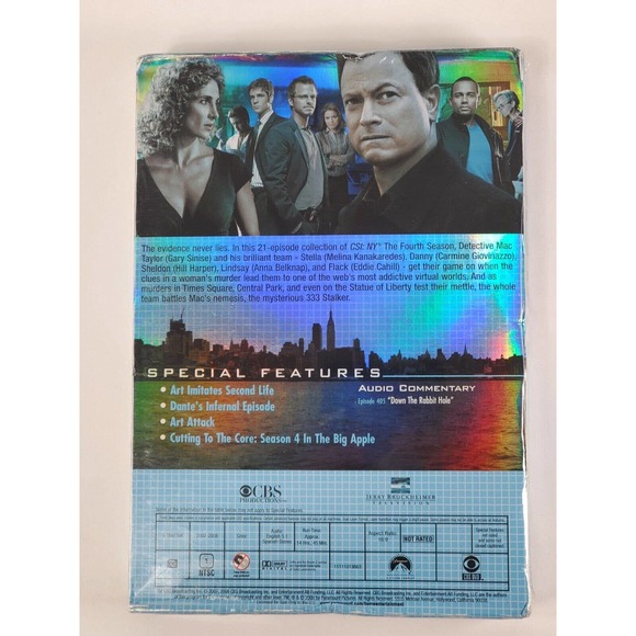 CSI NY: The Fourth Season (DVD, 2007 6 Disc Set) - Brand New!!! - Picture 2 of 4